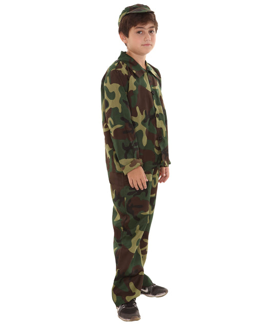 子供の JCO-056(キッズ) 陸軍兵士の衣装 マルチカラーコスプレ衣装