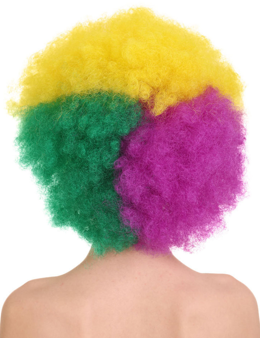 Wigs2you ハロウィン パーティー プレミアム H-1446 簡単に着用でき 快適なフィット感の女性カーニバル マルディグラ トライ ジャンボ アフロ スタイル マルチカラー ウィッグ