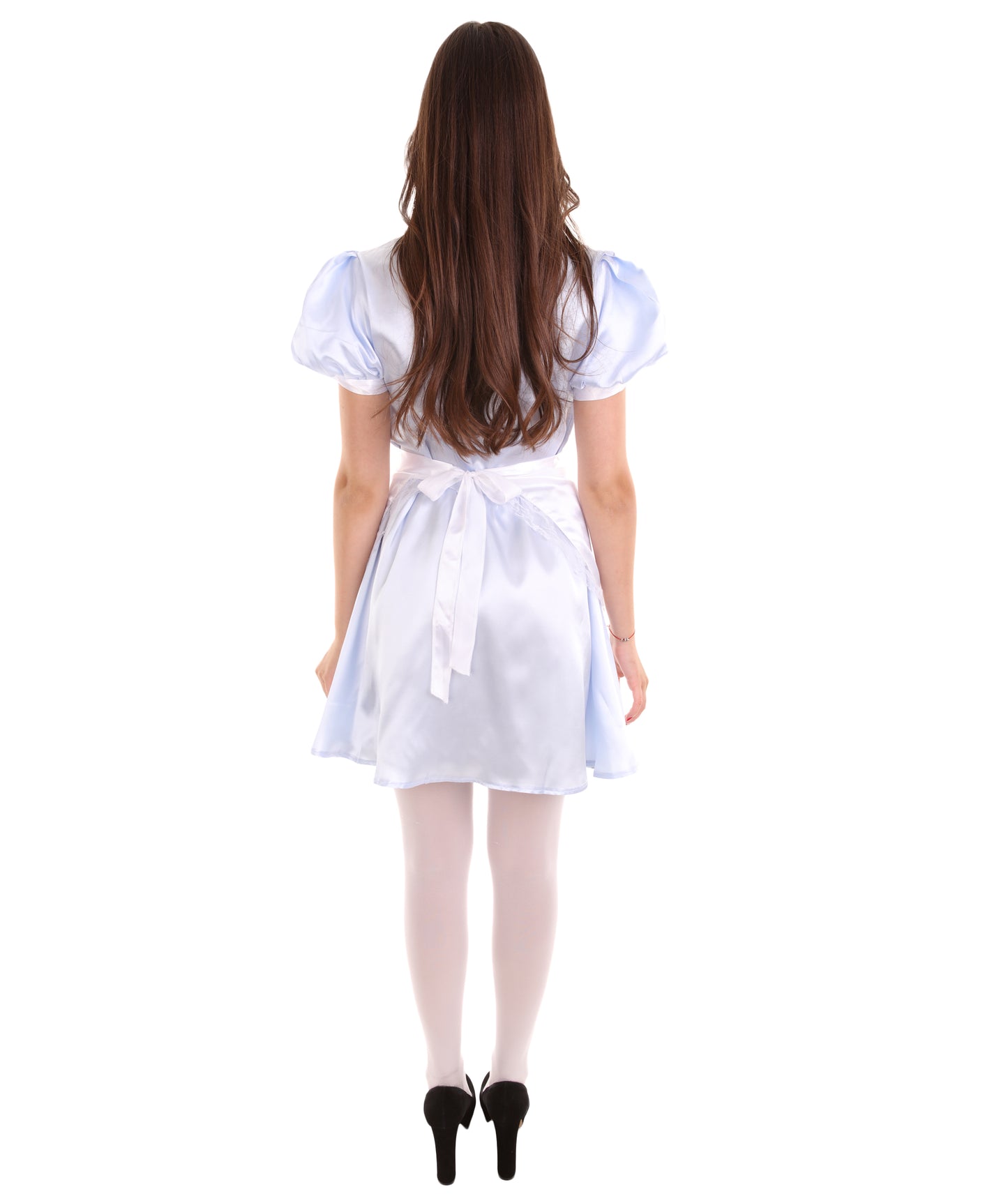 大人用女性の JCO-328_1 フレンチエプロンメイド制服 ライトブルー コスプレコスチューム