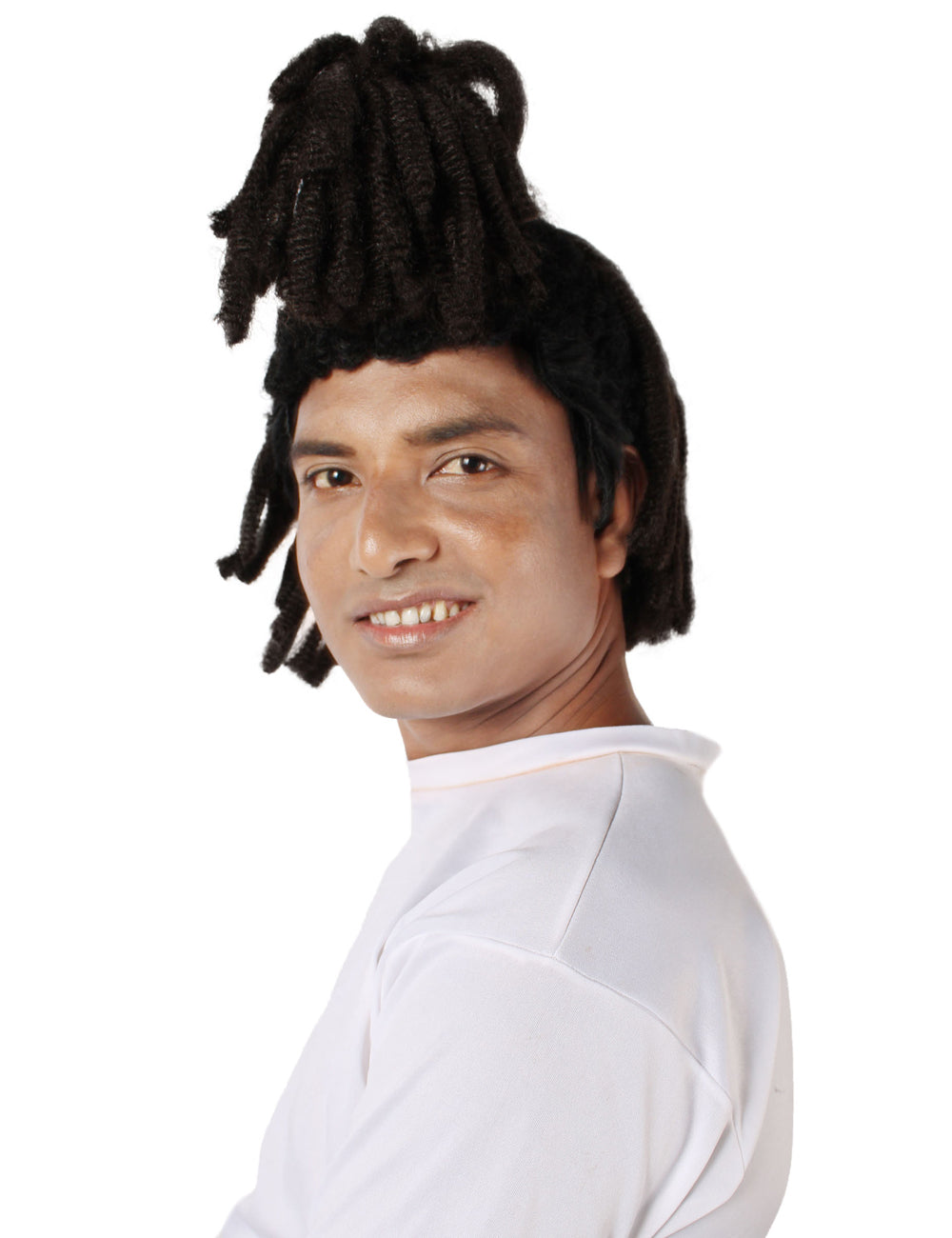 ハロウィンパーティー プレミアム 大人用 男性の「The Weekend」の黒いウィッグ H-5697