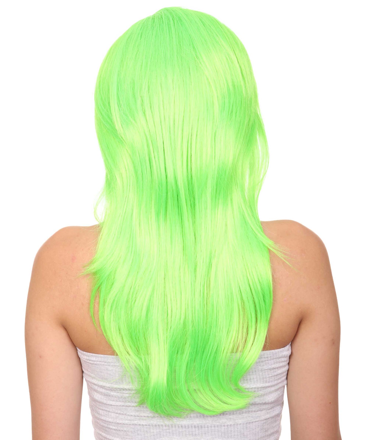 Wigs2you ハロウィンパーティー プレミアム レディース H-935 3レイヤーのパーティーガールウィッグ ライムカラー