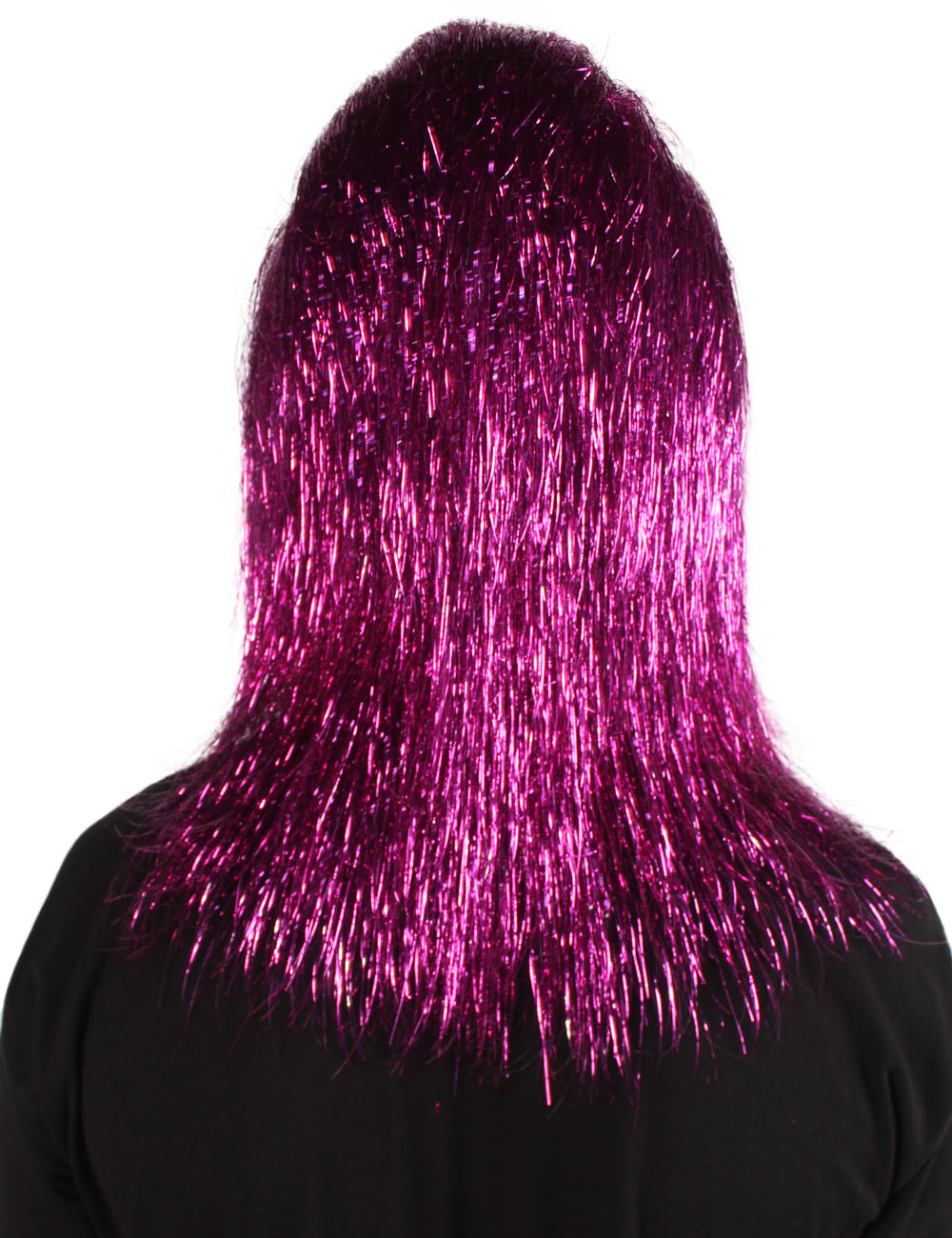 ハロウィンパーティープレミアムメンズ H-5647-PP ヘアリーユニセックスエイプティンセルマスクのみ 紫 軟らかい合成繊維