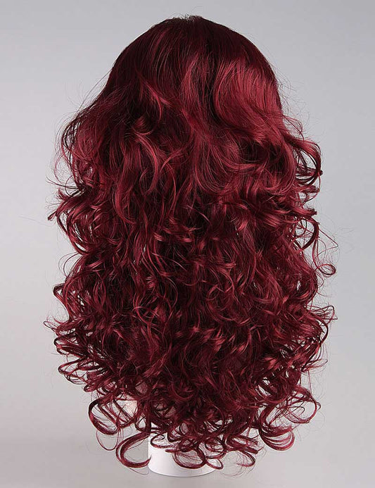 スクリーン知覚婦人用赤大人かつら|映画キャラクタ・コスプレ・ハロウィンかつら|割増空気を通すCaplessなキャップH-391