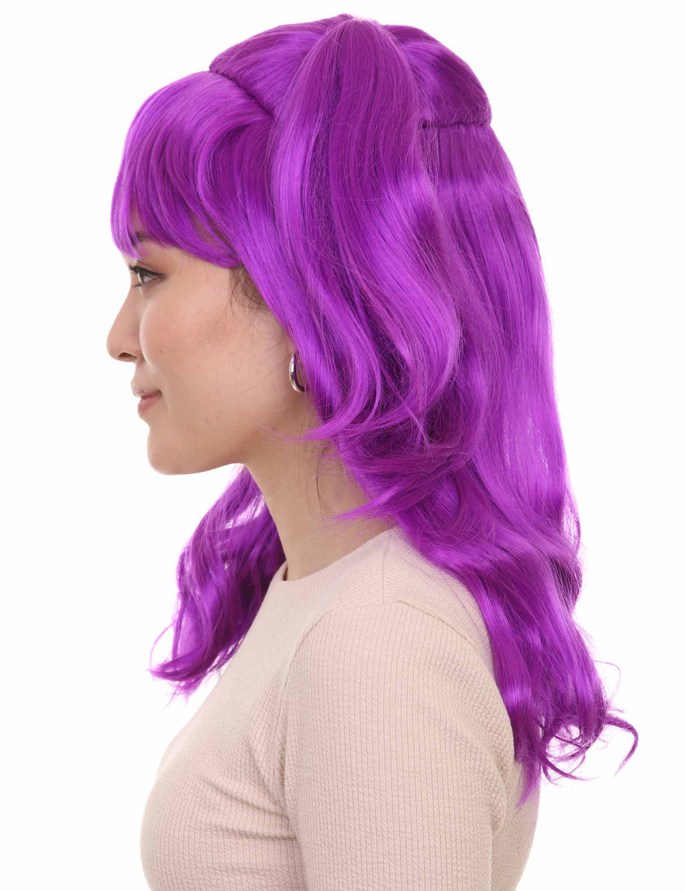 Wigs2you ハロウィンパーティー プレミアム レディース H-791 バナナエンジェルウィッグ ネオンパープル色