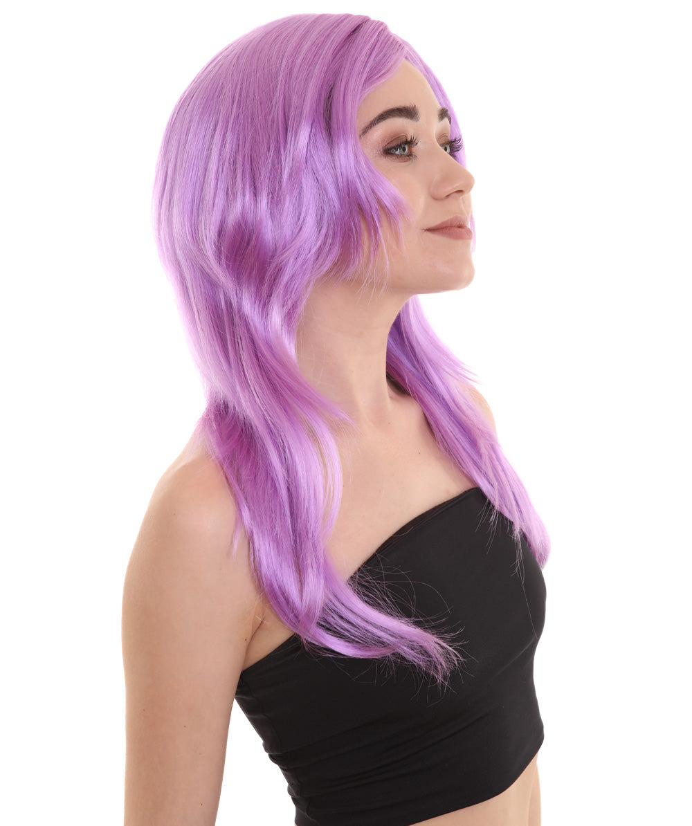 Wigs2you ハロウィン パーティー プレミアム H-941 3レイヤーのパーティー ガール ウィッグ Lt パープル カラー