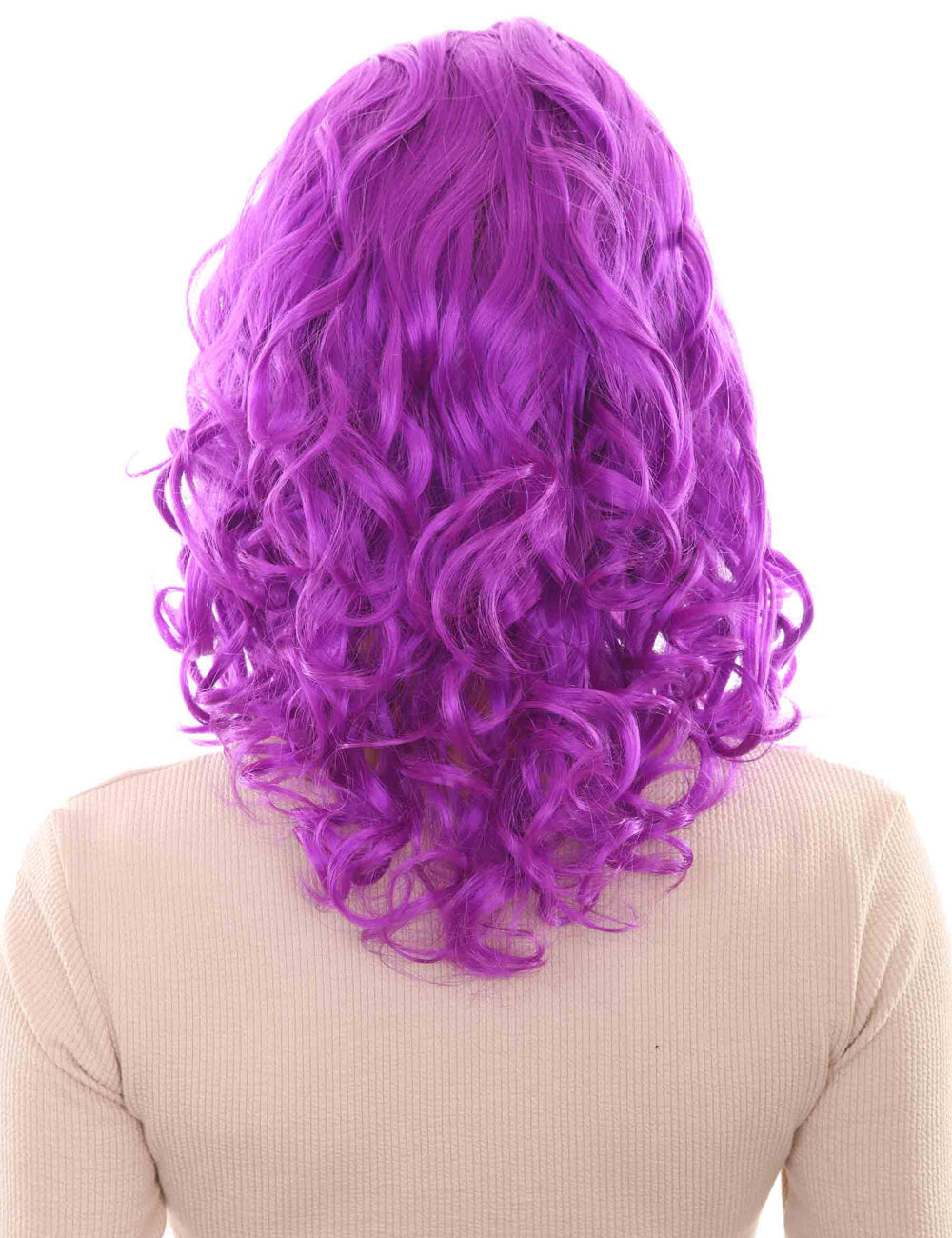 Wigs2you ハロウィン パーティー プレミアム レディース H-1407 着けやすい 快適なフィット感 カリフォルニア ガール ネオン パープル カール ウィッグ