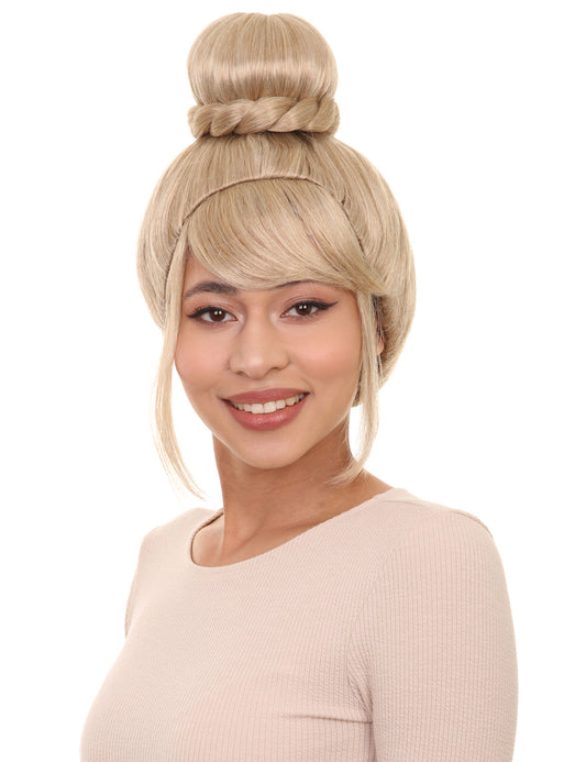 妖精のかつら | レディース映画キャラクターコスプレハロウィンウィッグ | プレミアム通気性キャップレスキャップ H-289