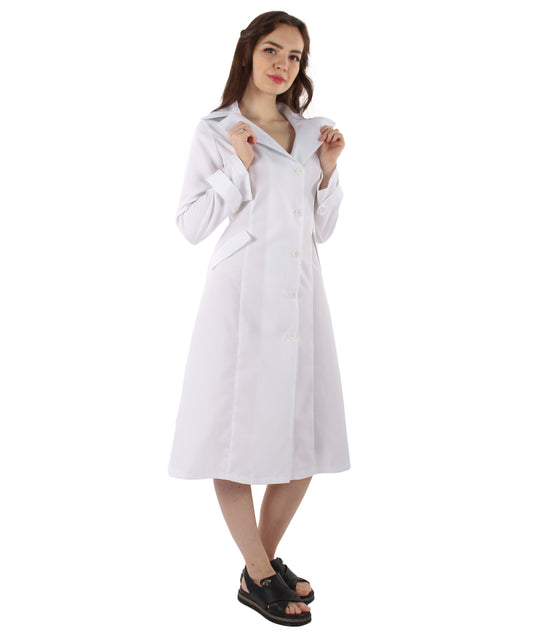 女性用 JCP-061_5 アンチヴィラン スパイ トレンチコート プレミアム ハロウィン ホワイト コスプレ コスチューム