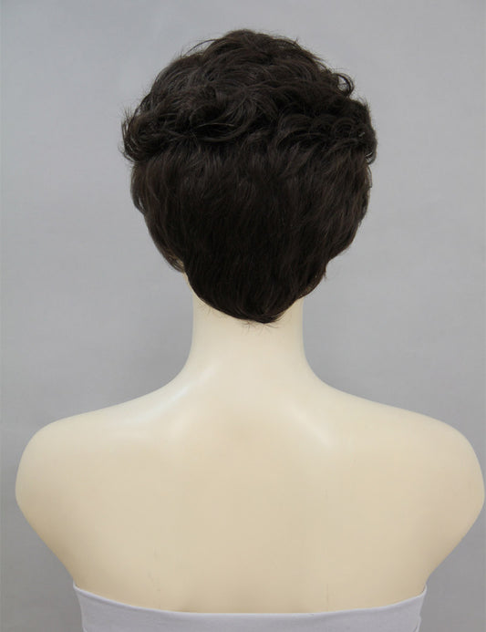 Mrs Styles 年齢 30-40 ショート LuxeLocks シルキー ストレート ヒューマンヘア ブレンド ウィーブ