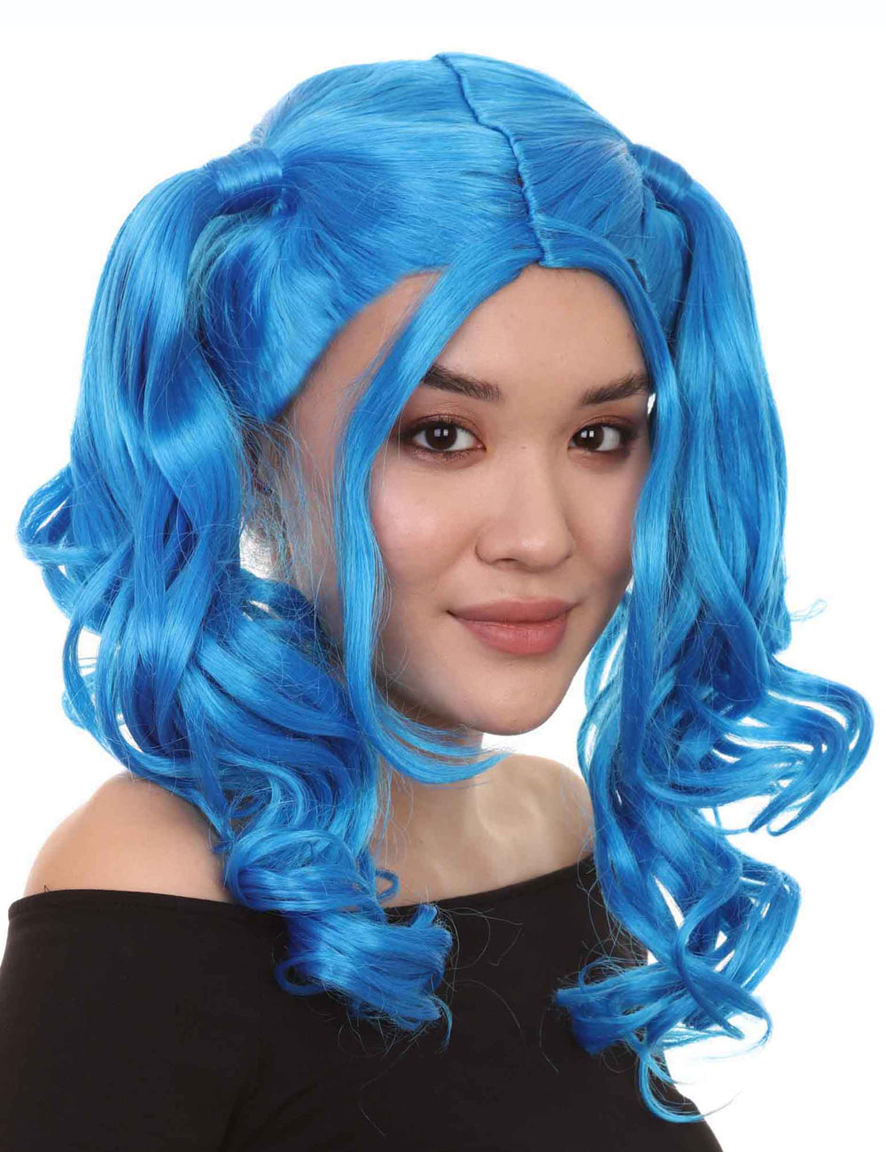 Wigs2you ハロウィンパーティー プレミアム レディース H-743 ドリー ピグテール ウィッグ ロイヤルブルー色