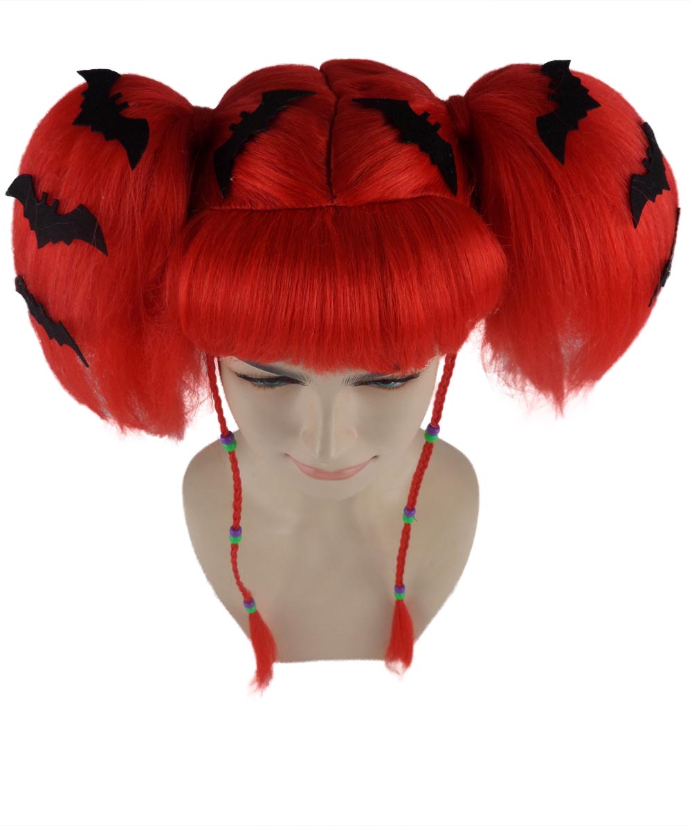 Wigs2you ハロウィンパーティープレミアム レディース H-691 バットエンジェルウィッグ レッドカラー