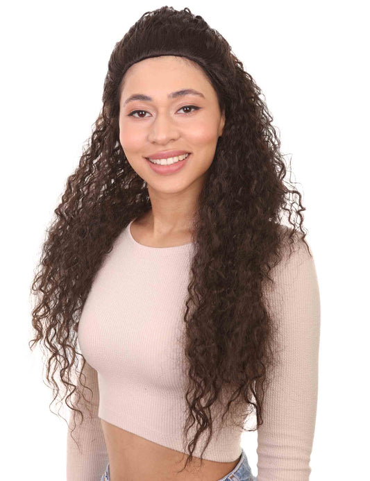 Wigs2you ハロウィンとパーティー プレミアム レディース H-485 ブラウン モアナ ウィッグ