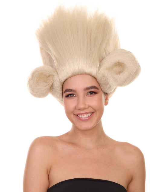 プレミアムハロウィンパーティー 女性 H-5393 ミディアムレングス アニメーション クラシカル トロール ルネサンスウィッグ ビオンデ