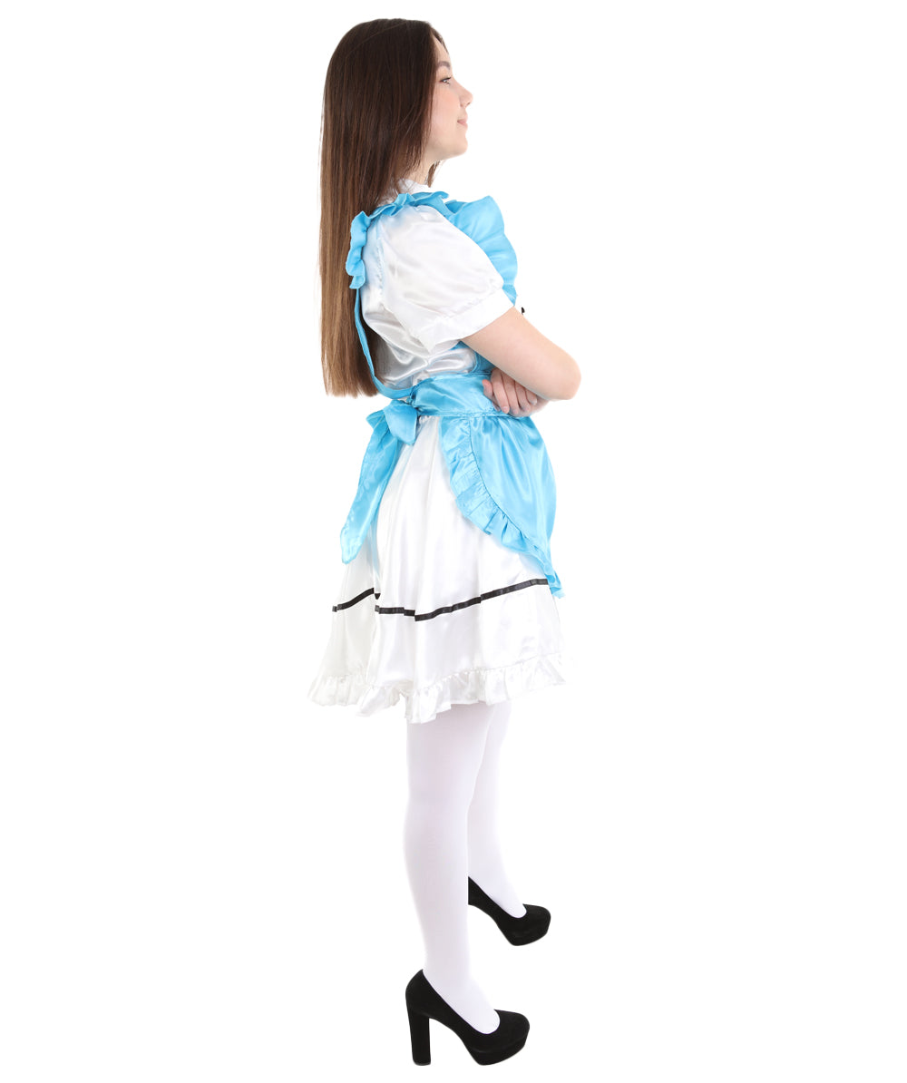 女性用 JCO-326_18 アニメ コスプレ フレンチメイド ファンシー ドレス レイクブルー コスプレ コスチューム