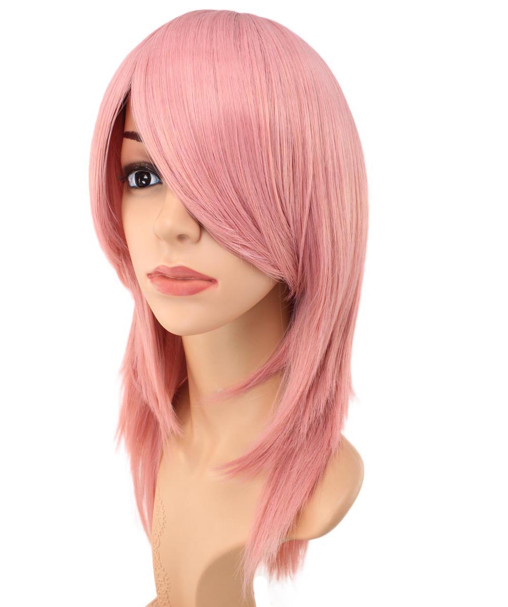 レディースファッション C-071 ロングストレート C-ワインレッド コスプレヒートスタイラブルウィッグ