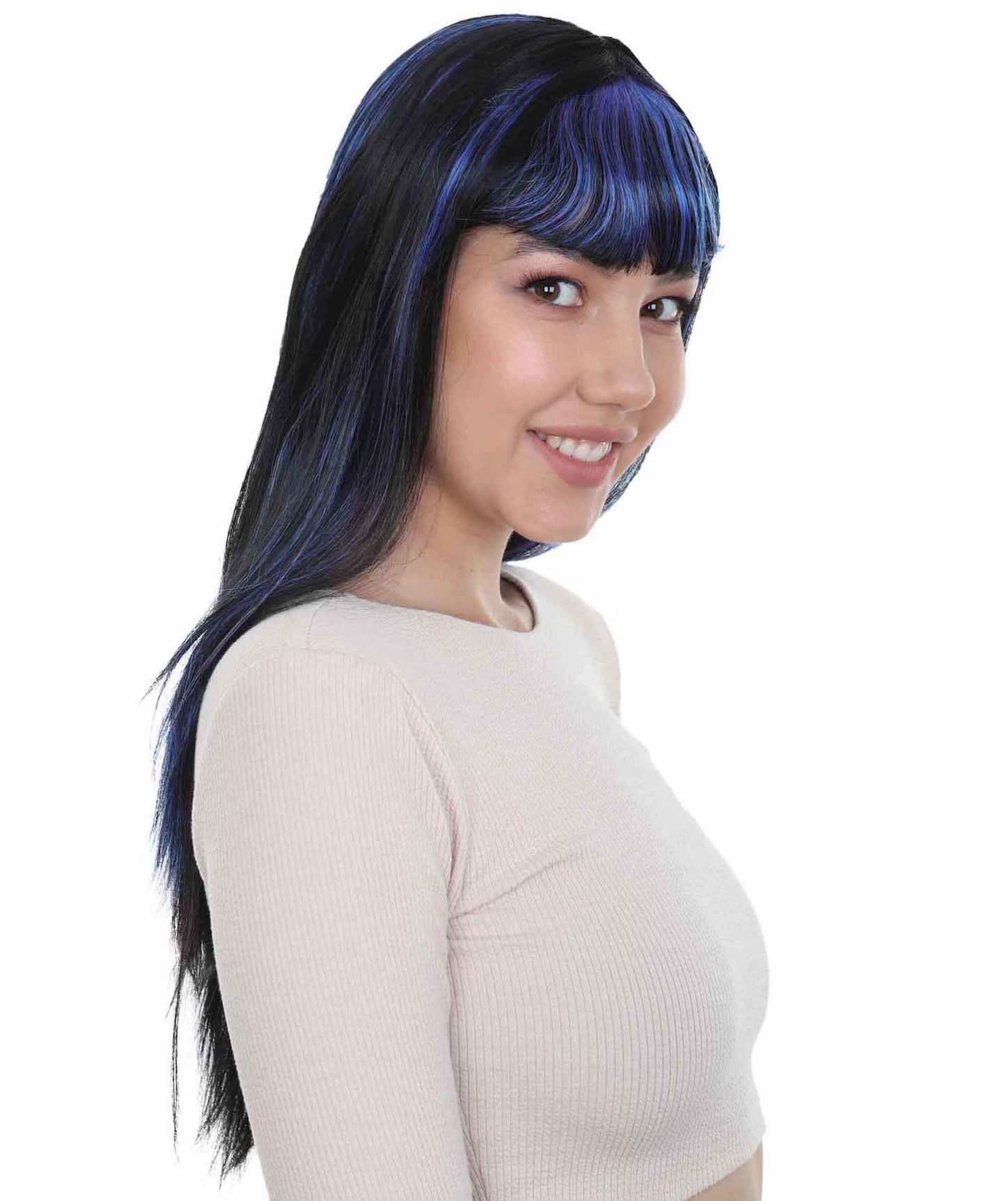 グラマーウィッチウィッグ H-2884 1 セクシーコスプレパーティーハロウィンウィッグ プレミアム通気性キャップレスキャップ
