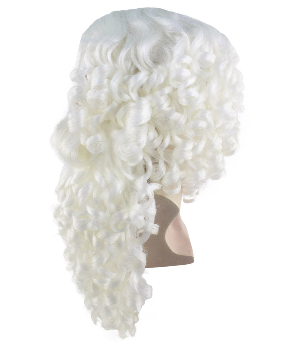 ハロウィンパーティー プレミアム 男性用 H-2384 プロフェッショナル サンタ ウィッグ および フル ビアード セット