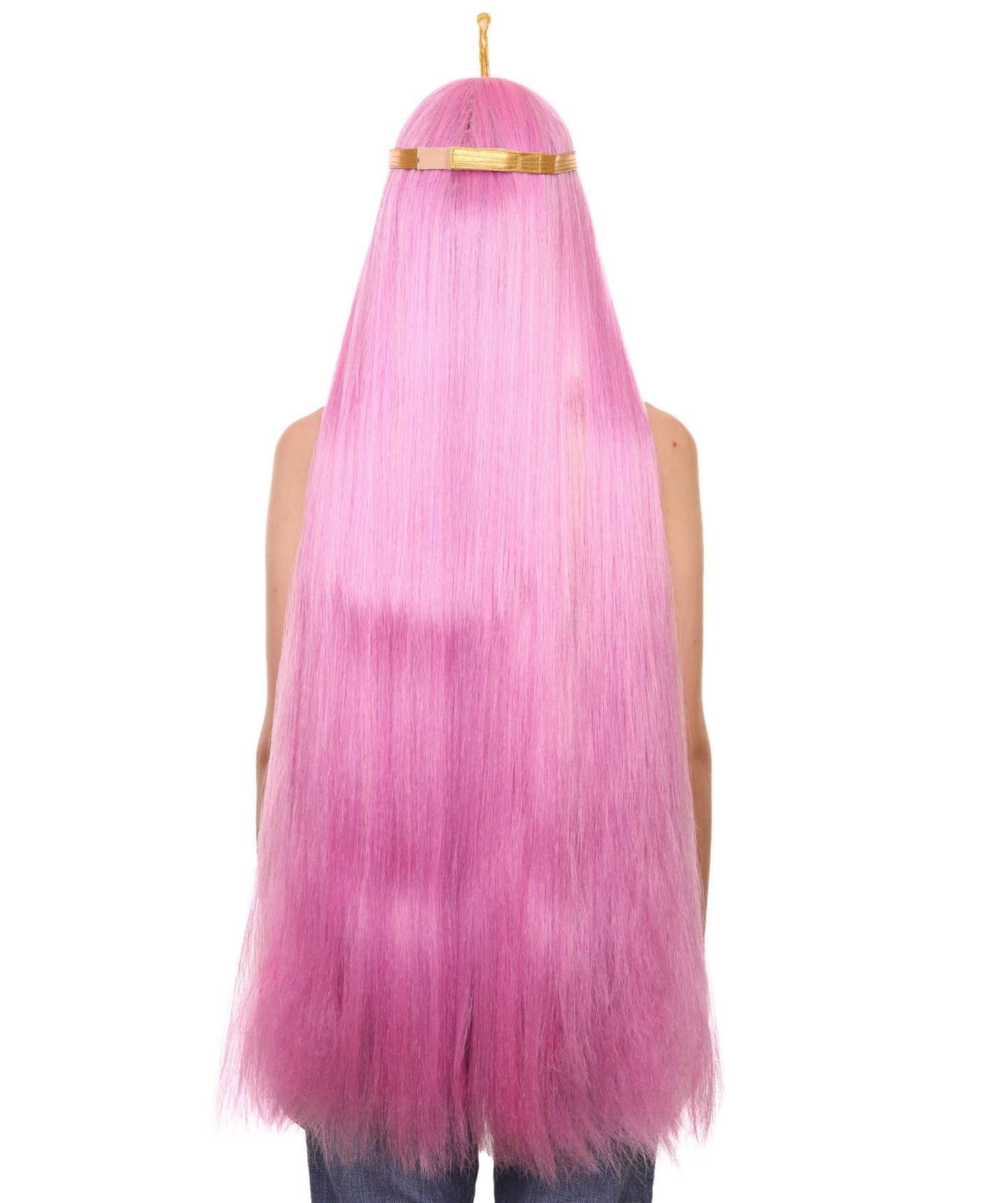 プレミアムハロウィンパーティーレディ H-5472 エクストラロングレングス ピンク バブルガムキャラクタープリンセスウィッグ ピンク