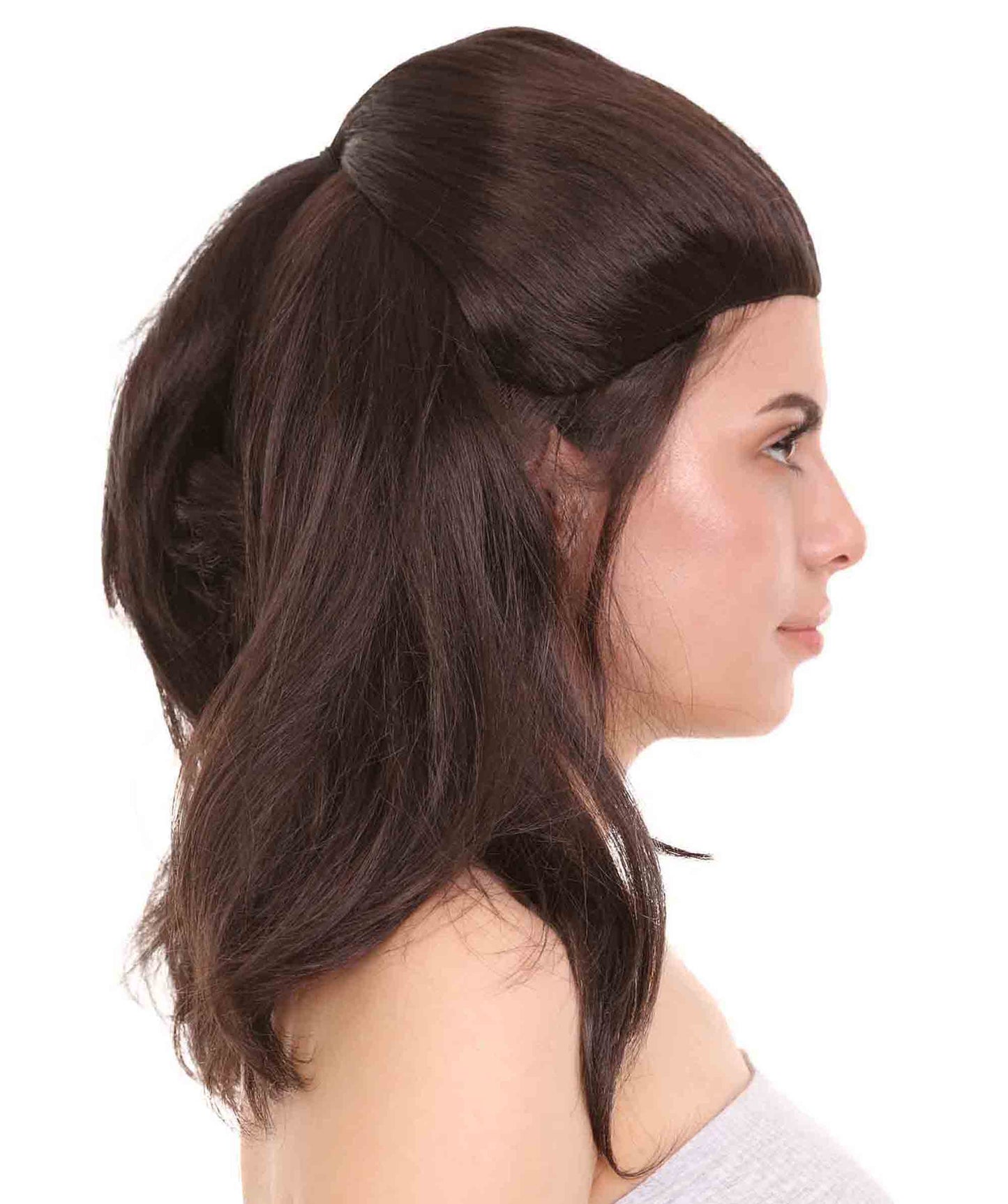 コスプレウィッグ Star Wars The Last Jedi Reyスタイル H-3575 セクシーコスプレパーティーハロウィンウィッグ プレミアム 通気性の良い キャップレスキャップ