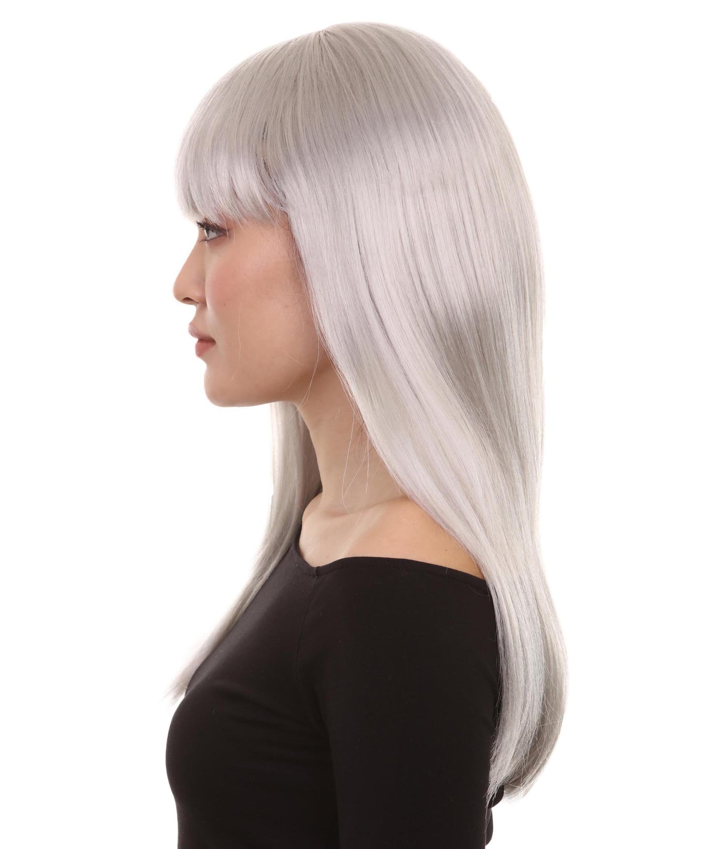 Wigs2you ハロウィン パーティー プレミアム レディース H-1057 とても快適なグラマー グリーン ウィッグ グレー色
