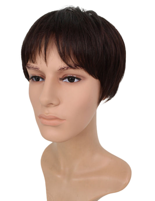 メンズウィッグ | 簡単にボリュームアップ | 薄毛対策 に最適 | 耐熱商品 | ウィッグネット付き WM-028