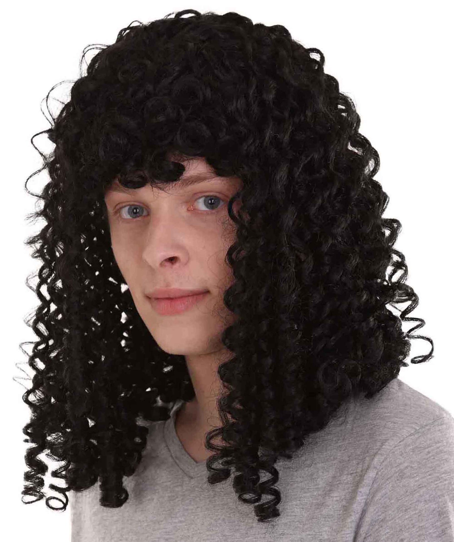 Wigs2you ハロウィンパーティ プレミアムメンズ H-2111 とても快適 カーリーロング コロニアルロックスターウィッグ