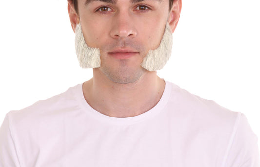 Wigs2you MU-036 メンズ向けマトンチョップ風ヒゲ | ホワイトコスプレ