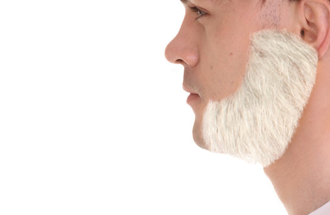 Wigs2you MU-036 メンズ向けマトンチョップ風ヒゲ | ホワイトコスプレ