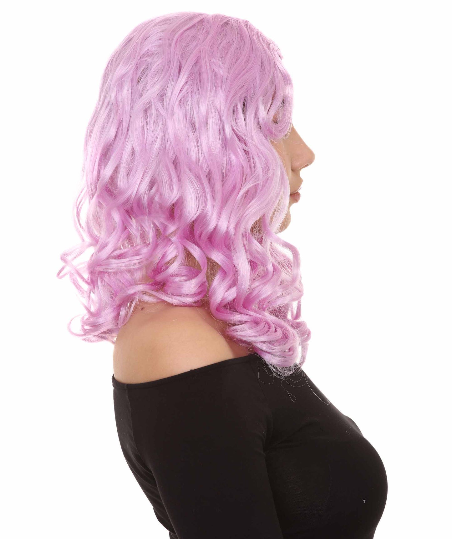 Wigs2you ハロウィンパーティー プレミアム レディース H-1092 アリスウィッグ 鏡の国のアリス パープル色