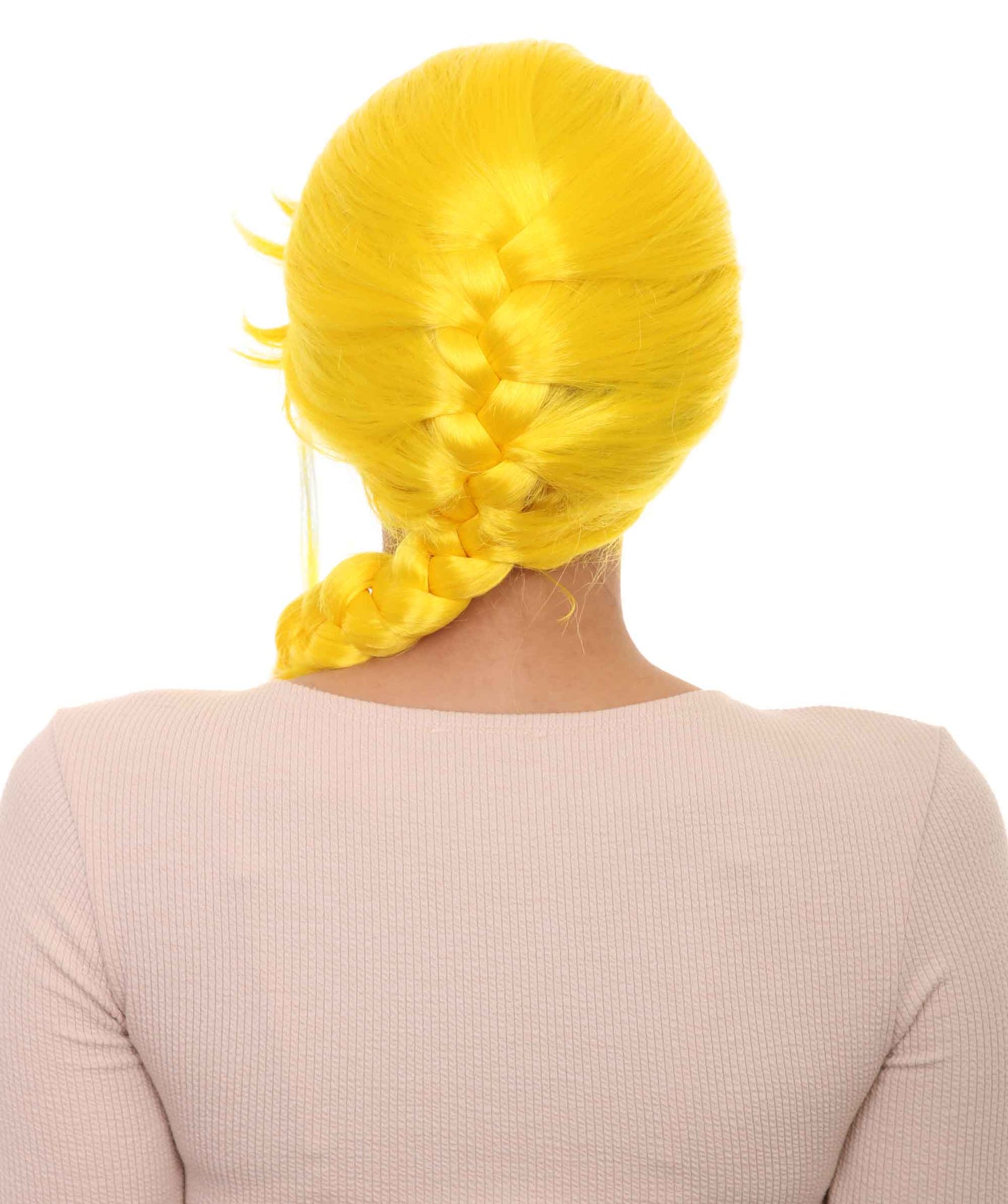 Wigs2you ハロウィン パーティー プレミアム レディース H-1163 とても快適なイエローの編み込みウィッグ