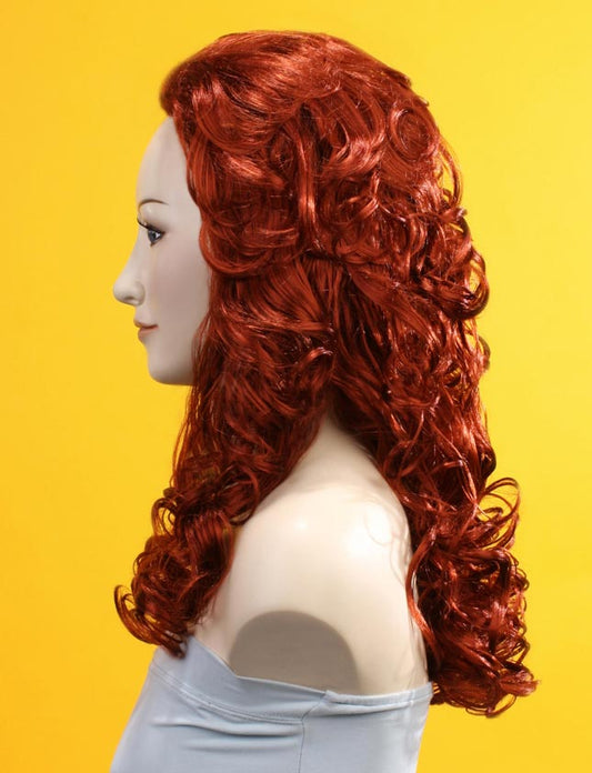ハロウィンパーティープレミアムレディース H-120 ラスティーレッド ファンシーキャラクターファッションウィッグ ソフト合成繊維