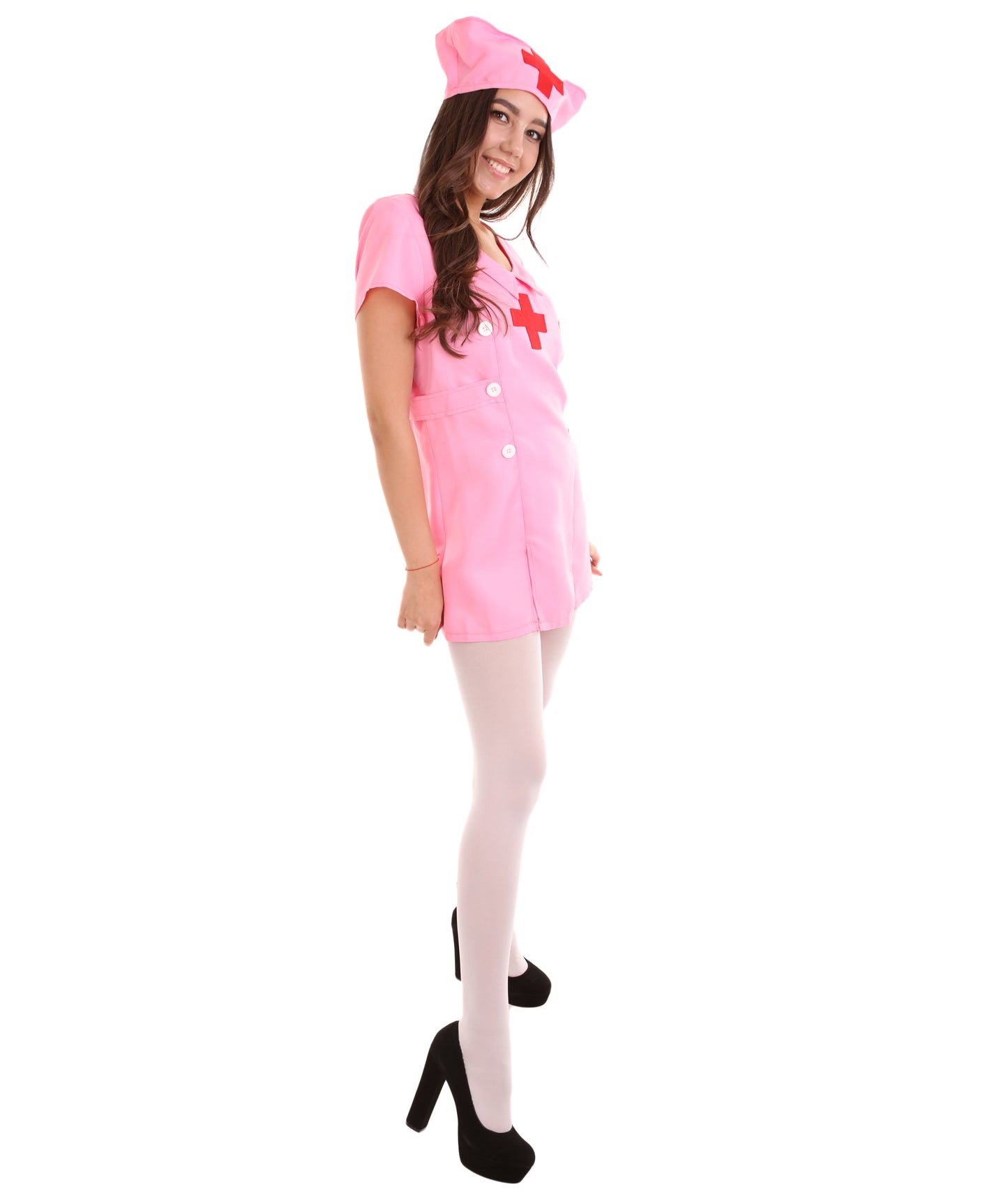 女性 JCO-421 のナースコスチューム ピンクコスプレコスチューム