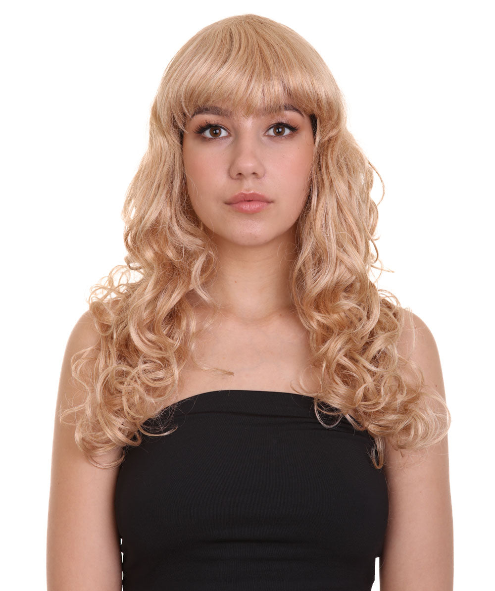 Wigs2you ハロウィンパーティー プレミアム レディース H-1019 着用しやすい ベラウィッグ ゴールデンブロンドカラー