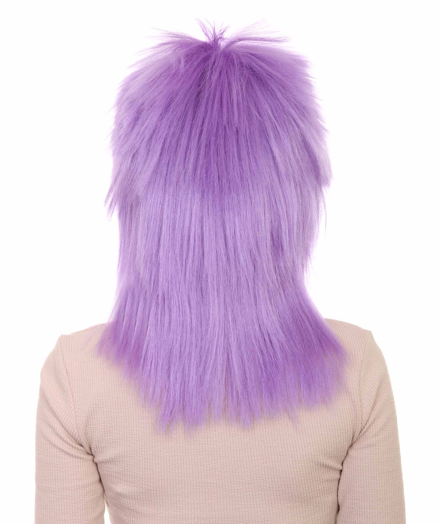 Wigs2you ハロウィン パーティー プレミアム H-1317 簡単に着用でき 快適なフィット感 80 年代女性ライラック ロッカー スタイルウィッグ