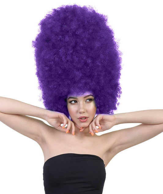 Wigs2you ハロウィンパーティ プレミアムレディース H-2011 着用しやすい 超巨大 バイオレット アフロウィッグ スタイルを大きくする