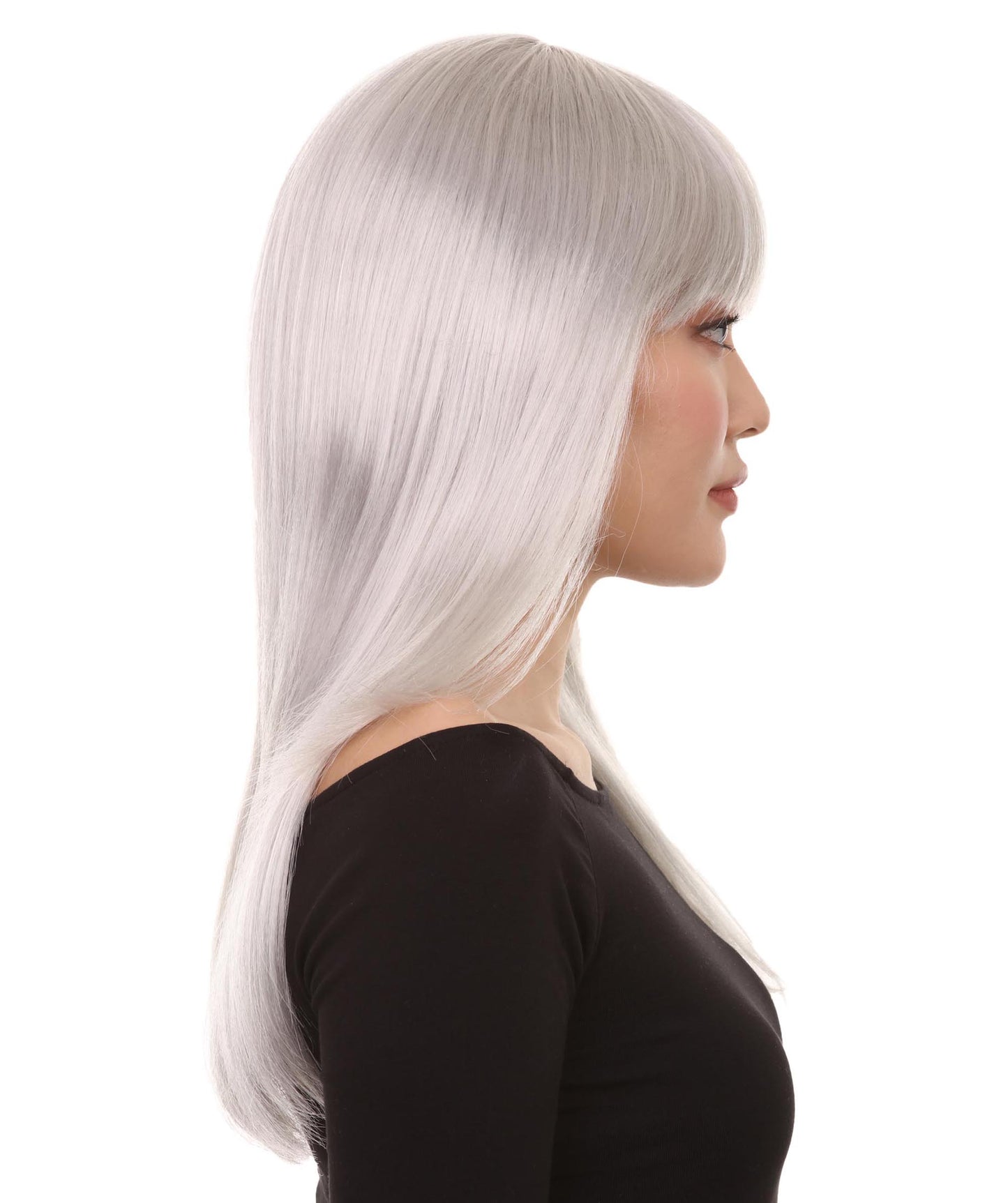 Wigs2you ハロウィン パーティー プレミアム レディース H-1057 とても快適なグラマー グリーン ウィッグ グレー色