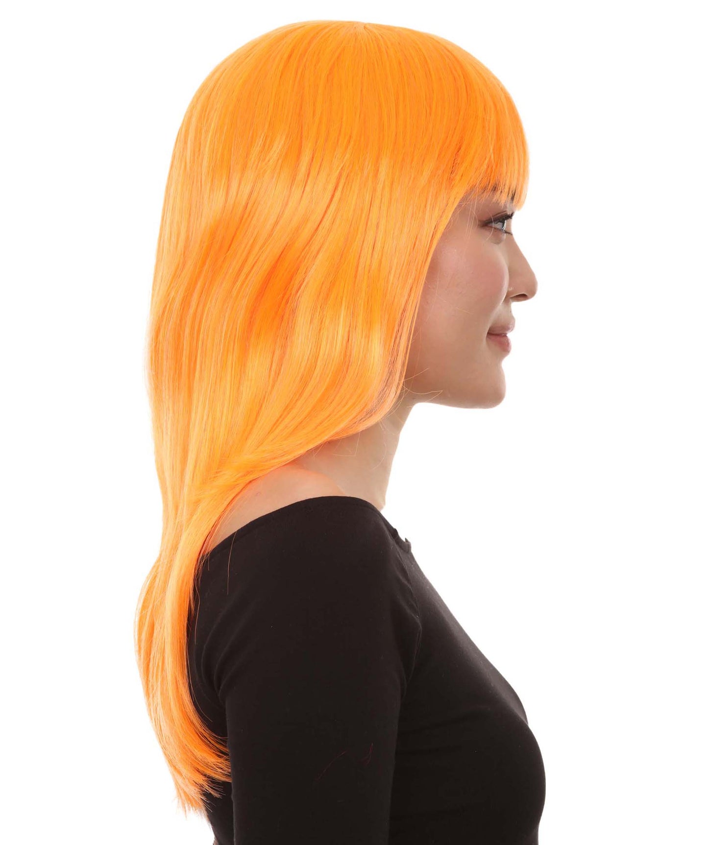 Wigs2you ハロウィン パーティー プレミアム レディース H-1040 とても快適なグラマー グリーン ウィッグ パンプキン オレンジ色