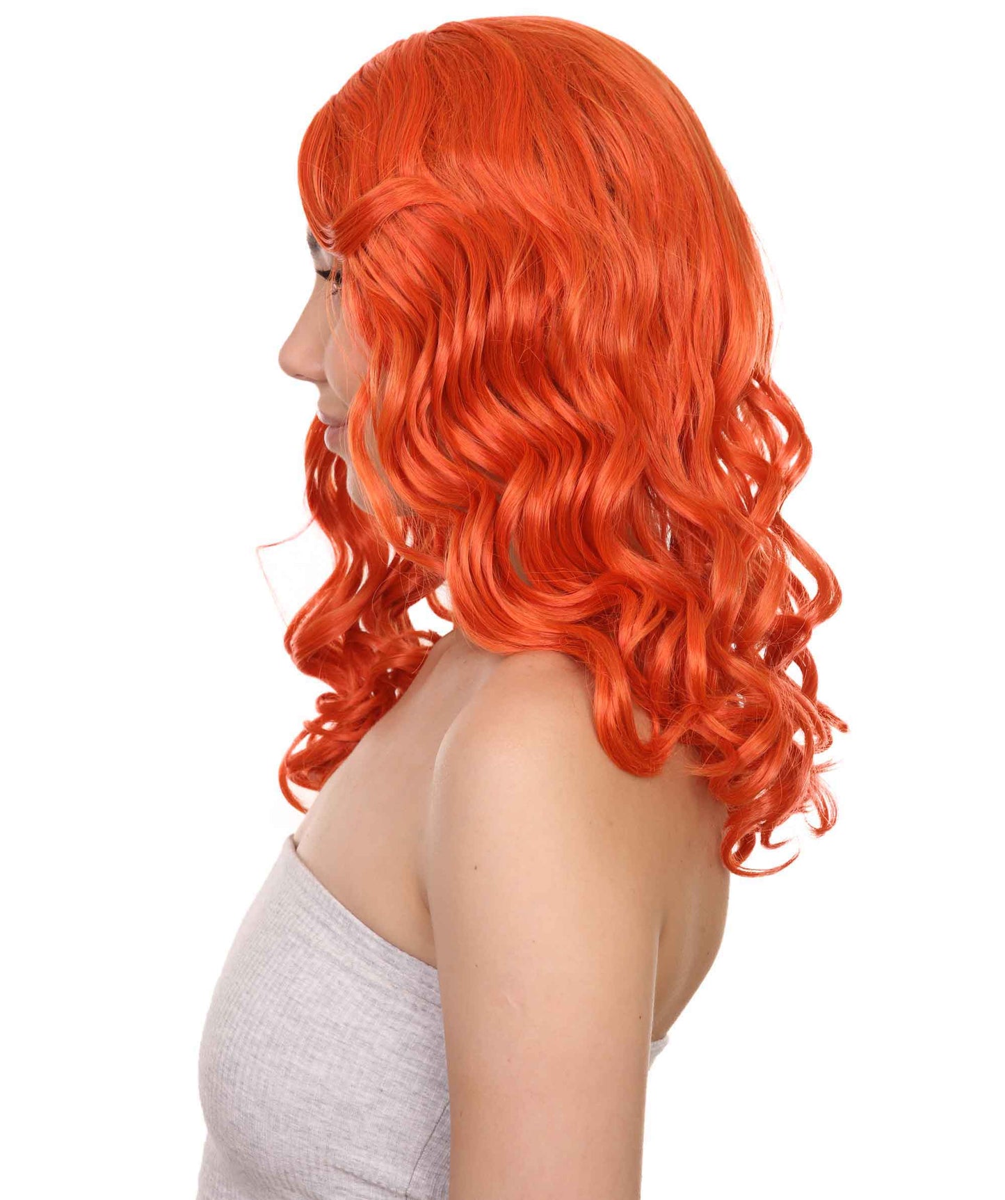Wigs2you ハロウィンパーティープレミアム レディース H-1081 アリスウィッグ 鏡の国のアリス オレンジ色