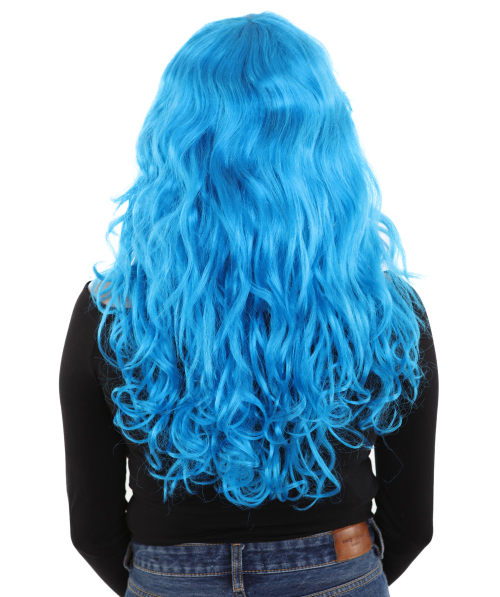 Wigs2you ハロウィンパーティープレミアム H-843 バットマン 女性ジョーカーウィッグ ネオンブルー色