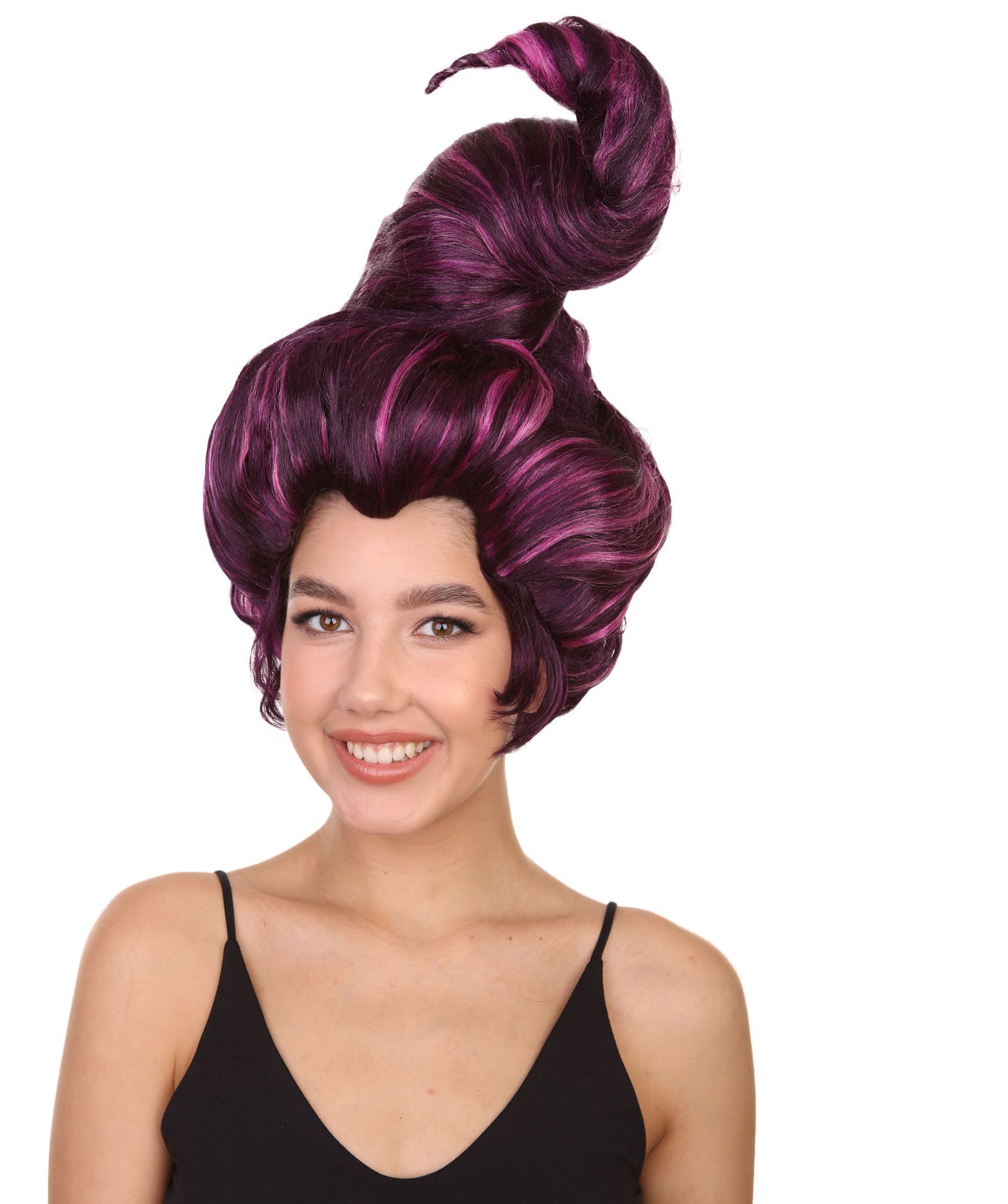 プレミアムハロウィンパーティーレディ H-5471 サンダーソンウィッチシスターウィッグ 紫