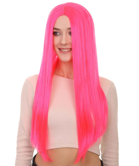 Wigs2you ハロウィンパーティープレミアム H-886 悪の花嫁 II 女性ウィッグ ネオンピンク色