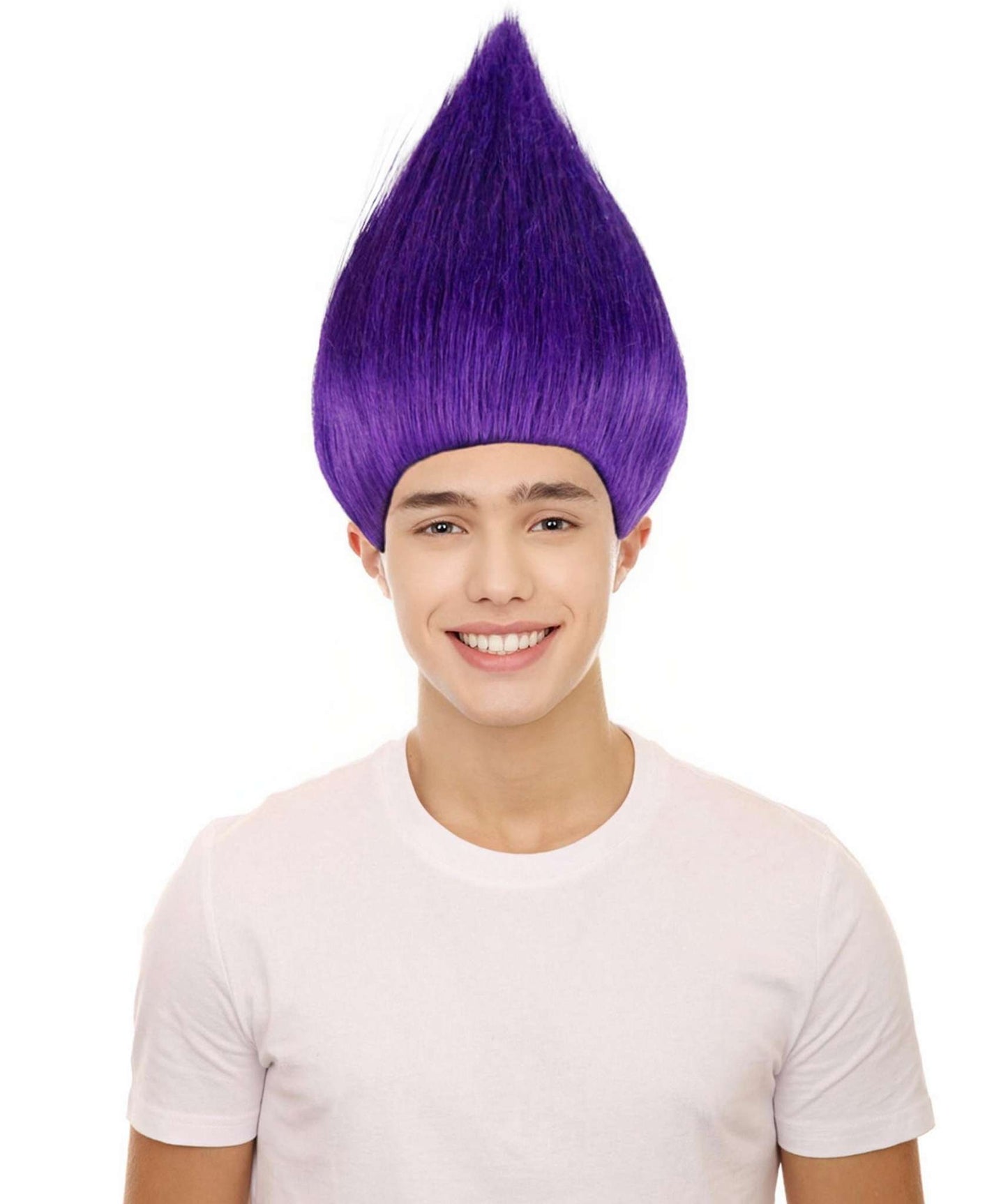 Wigs2you ハロウィン パーティー プレミアム メンズ H-623 トロールズ ウィッグ パープル色