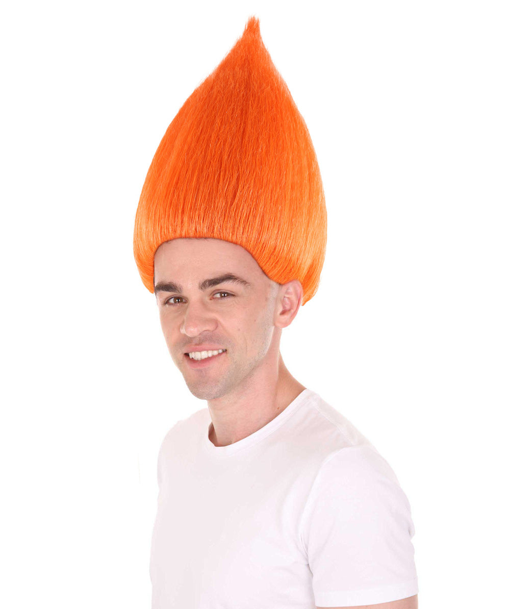 Wigs2you ハロウィンパーティープレミアム メンズ H-636 トロールズウィッグ オレンジ色