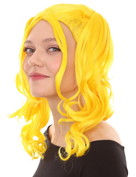 Wigs2you ハロウィンパーティー プレミアム レディース H-738 ドリー ピグテール ウィッグ イエロー色