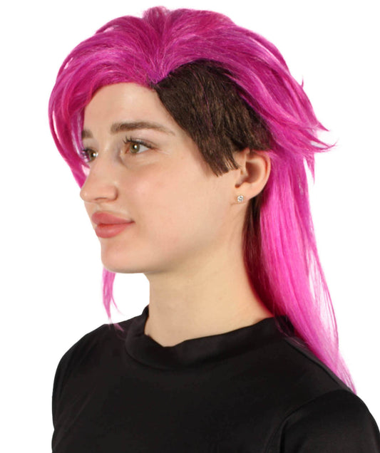女性用ゲームアニメーションシリーズピンクピクシーウィッグ高品質合成素材 H-5743