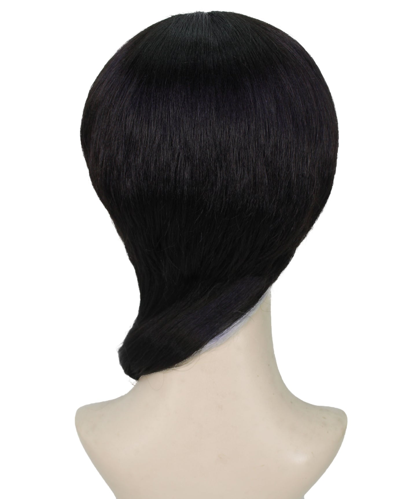 プレミアムレディースH-5934 ラットテイルダークグレーシンセティックヘアウィッグ ハロウィンに最適 難燃性合成繊維