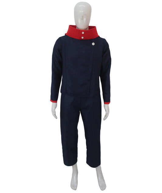 大人の男性用 JCA-031 JPアニメキャラクター ブルー レッド コスプレ衣装