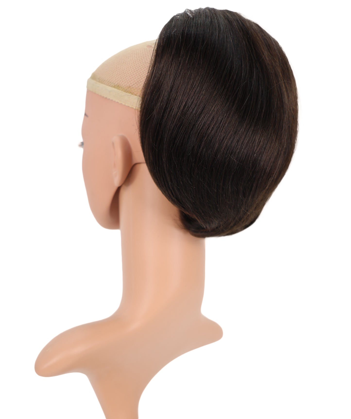 Wigs2you 8インチ(約20cm)の100%人毛ポニーテールウィッグ、PON-021。ナチュラルブラック。女性らしいナチュラルでエレガント、そしてリアルな仕上がり。