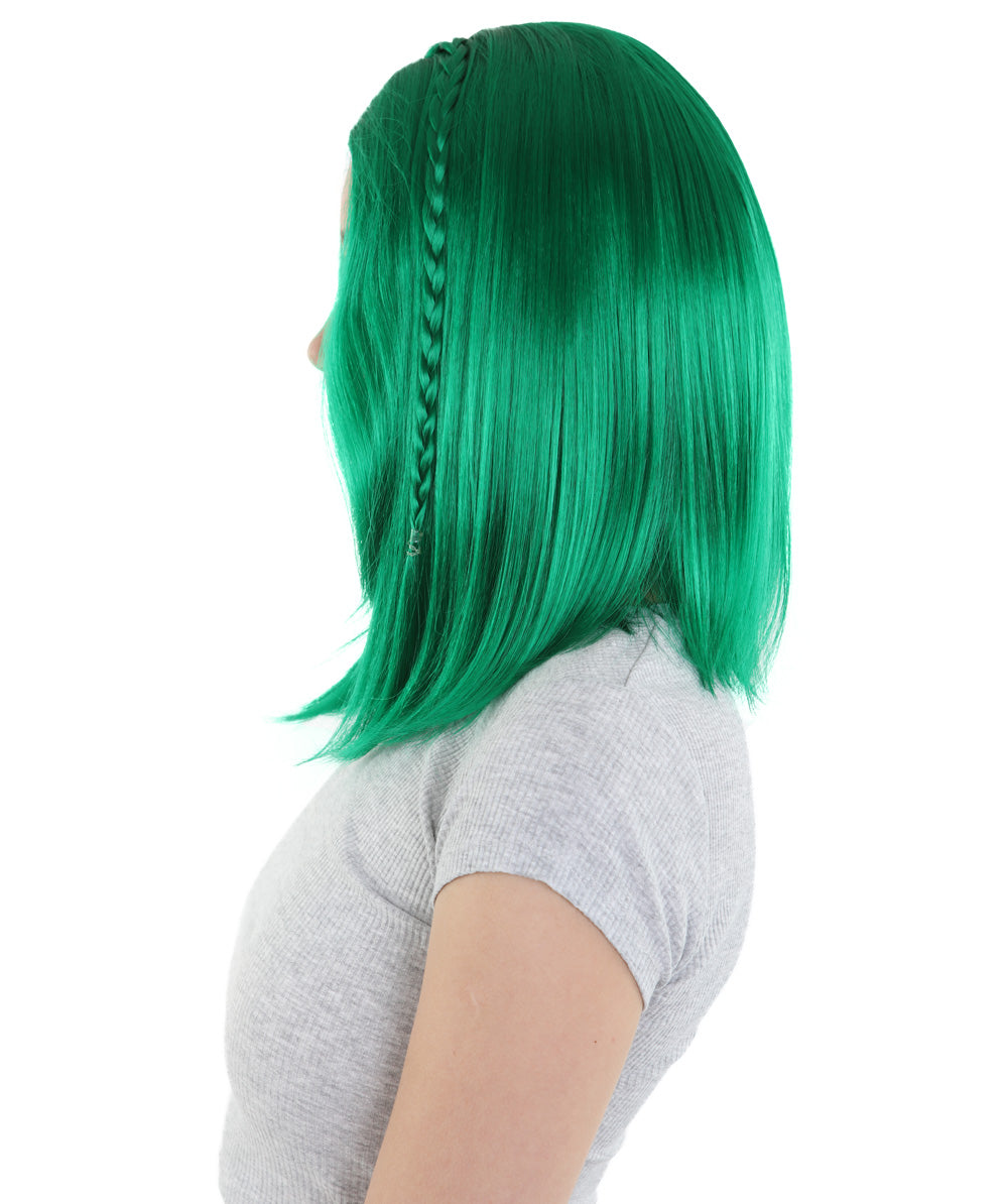 Wigs2you ハロウィンパーティープレミアム H-896 スワンプクイーンウィッグ ダークグリーン色