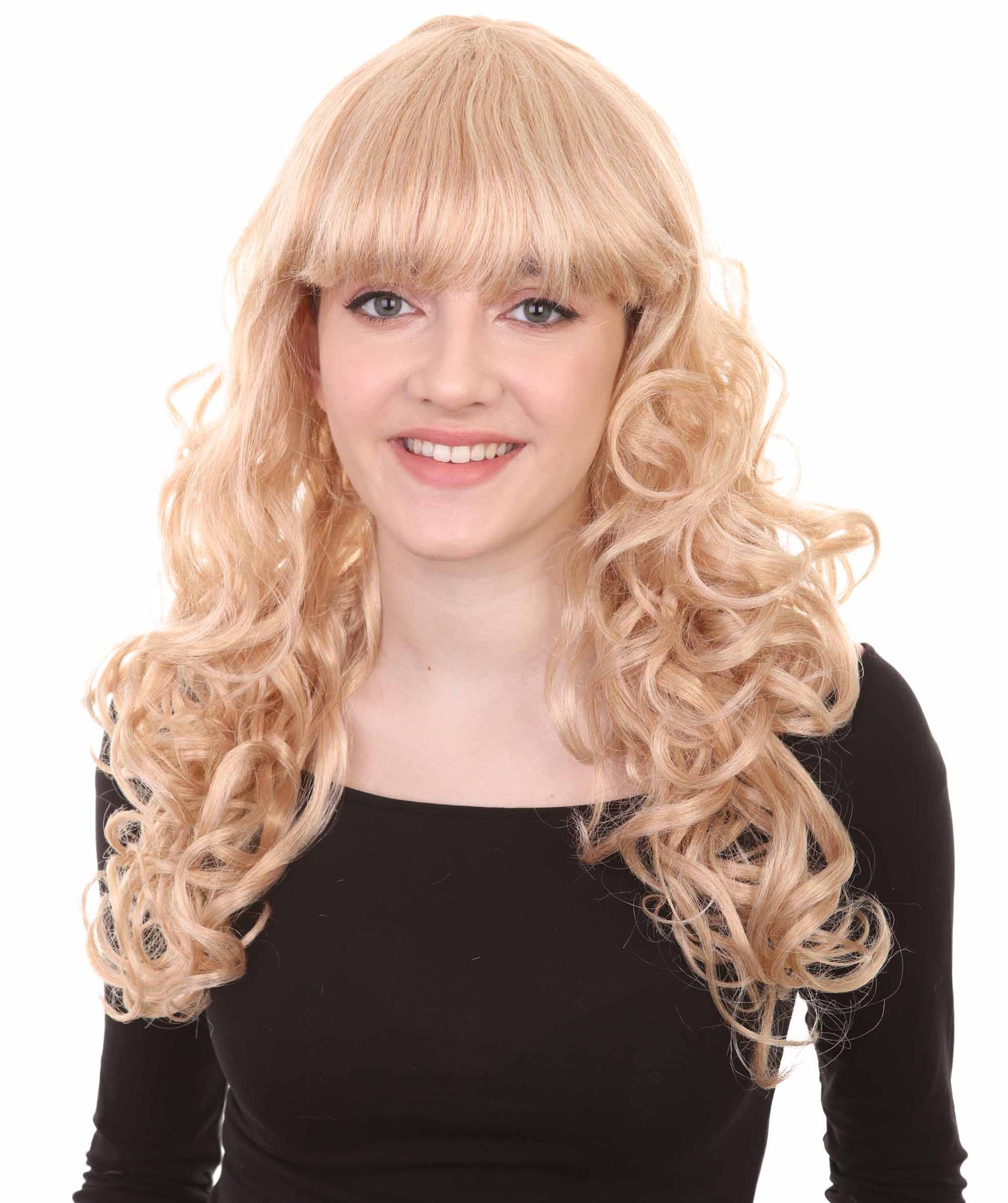 Wigs2you ハロウィン パーティー プレミアム H-833 バットマン 女性ジョーカー ウィッグ ゴールデン ブロンド カラー